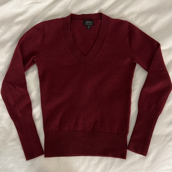 J. Crew 100% cashmere v-neck sweater XXS - Picture 10 of 14